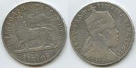 1 Birr Silber 1897 (EE1889 A) ፲፰፻፹፱ Äthiopien M#3269 - Menelik II. 1889-1913 Ethiopia Sehr Schön -