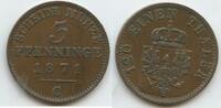 Brandenburg-Preußen 3 Pfennig G6838 - Wilhelm I. 1861-1888 Prussia -