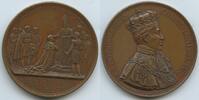 Frankreich Große Bronzemedaille Krönungsmedaille M#0039 - Krönung in Reims durch den Erzbischof - Karl X. 1824-1830 -