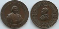 Vatikan Italien-Kirchenstaat Roma Bronzemedaille Papst Leo XIII. 1878-1903 GX612 - Auf die Heiligsprechung von Johannes de la Salle -