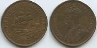 Südafrika 1 Penny (One Penny) G9530 - Ship Dromedaris - King George V. 1910-1936 South Africa Zuid-Afrika -