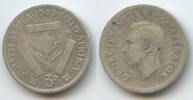 Südafrika 3 Pence Silber H1474 - George VI. South Africa Suid-Afrika -