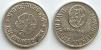 Deutschland Bundesrepublik Bayern Glücksbringer Silber Glücksmünze Neujahrsmünze L2884 - Bayerische Vereinsbank gegr 1869 - Ich bringe Glück - Kleeblatt -