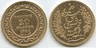 Tunesien Französisches Protektorat 20 Francs Gold M#5475 - Ali III. 1882-1902 Tunisia -