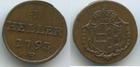 RDR Vorderösterreich Österreich 1 Heller G14780 - Burgau Franz II. 1792-1835 Austria Further Austria -