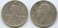 Rumänien Königreich 2 Lei Silber M#6922 - Carol I. 1866-1914 Romania -