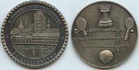 Große Bronzemedaille versilbert 1981 Deutschland - Kaiserslautern GX660 - 6.deutsches Turnier der Finanzämter - Schach, Fussball, Tennis... Vorzü...