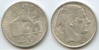 Belgien Königreich 20 Francs Mercury Silber M#3389 - Belgique Leopold III. 1934-1951 - Belgian Lion Merkur -
