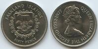 Falkland Inseln 50 Pence K147 - 25th Anniversary of the Accession of Queen Elizabeth II -