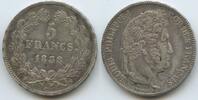Frankreich 5 Francs Silber GS249 - Louis-Philippe I. 1830-1848 France -