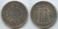 Frankreich 5 Francs Silber M#8791 - Herkules Gruppe France Third Republic -