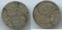 Vatikan Italien-Kirchenstaat Rom 10 Soldi - 50 Centesimi Silber M#7137 - Papst Pius IX. 1846-1870 Papal States Italian states -