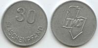 Deutschland Baden-Württemberg Pfandmarke 30 Pfennig Wertmarke Bierzeichen G10701 - TWS Technische Werke Stuttgart -