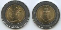 San Marino 500 Lire G12018 - Nuclear War Threat - Bedrohung durch Atomkrieg -