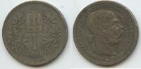 Österreich Kaiserreich 1 Corona (1 Krone) Silber G5706 - Kaiser Franz Joseph I. 1848-1916 Austria -