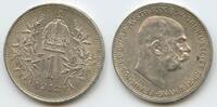 Österreich Kaiserreich 1 Corona (1 Krone) Silber G5780 - Kaiser Franz Joseph I. 1848-1916 Austria -
