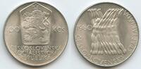 Tschechoslowakei 100 Korun Silber G8604 - 5th Spartakiade Games Czechoslovakia -