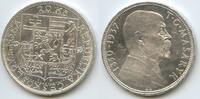 Tschechoslowakei 20 Korun Silber M#5082 - President Masaryk 1850-1937 -