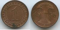Deutsches Reich Weimar 1 Reichspfennig 1936 A Berlin G4814 - Germany Weimar Republic Vorzüglich - Unzirkuliert