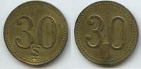 Deutsches Reich Wertmarke 30 Pfennig Jeton Token M#8583 - TS eingeschlagen - nicht näher bestimmt -