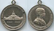 Österreich Kaiserreich Wien Bronzemedaille versilbert GX1382 - Land- und Forstwirtschaftliche Ausstellung - Franz Joseph I. 1848-1916 -