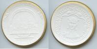 Deutsches Reich Oppenheim am Rhein Porzellanmedaille Biskuit-Porzellan teilvergoldet GN1350 - Stadtrecht durch Kaiser Friedrich II. 1225-1925 -