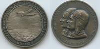 Deutsches Reich Weimar Silbermedaille GX573 - Bremen - Europa-Amerikaflug - Freiherr von Hünefeld, Hermann Köhl -