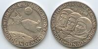 Deutschland - Vereinigten Staaten von Amerika USA Silbermedaille Weltraumfahrt M#8807 - Apollo 10 Mission - Mondlandemanöver -