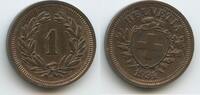 Schweiz Eidgenossenschaft 1 Rappen G16502 - Helvetia Switzerland Suisse -