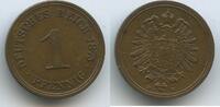 Deutsches Reich Kaiserreich 1 Pfennig G10500 - Wilhelm I. 1871-1888 Germany Empire -