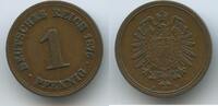 Deutsches Reich Kaiserreich 1 Pfennig G10502 - Wilhelm I. 1871-1888 Germany Empire -