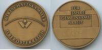 Österreich Oberösterreich Große Verdienstmedaille Bronze GY822 - Wirtschaftskammer - Für 25 Jahre gemeinsame Arbeit -