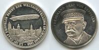 Deutschland Bundesrepublik Baden-Württemberg Medaille versilbert M#8820 - LZ127 - Graf Zeppelin fahrt zur Weltausstellung in Chicago 1933 -