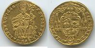 Erzbistum Salzburg ½ Dukat Gold M#5491 - Max Gandolf von Kuenburg 1668-1687 -