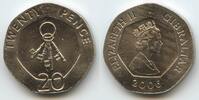 Gibraltar British Overseas Territories One Pound (1 Pfund) G2185 - Keys of Gibraltar - Elizabeth II. 1952-2022 -