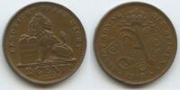 Belgien Königreich 2 Centimes G7733 - Der Belgen Leopold II. 1865-1909 Belgique Belgium -