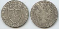 Italien Görz Österreich Lombardei Venetien 15 Soldi Silber (8-1/2 Kreuzer) M#8334 - RAR Franz II. 1792-1835 Italian States Gorizia Austria -