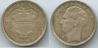 Belgien Königreich 20 Francs Silber H0074 - Leopold III. 1934-1951 Belgie Belgium -