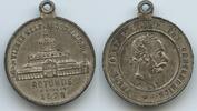Österreich Kaiserreich Wien Medaille zur Weltausstellung Exhibition G16429 - Wiener Weltausstellung - Die Rotunde - Franz Joseph I. 1848-1916 -