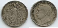 Italien Königreich 2 Lire Silber H0557 - 50th Anniversary of the Kingdom of Italy - Vittorio Emanuele III. -