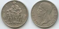 Italien Königreich Italia 5 Lire Silber H0558 - RAR Mutter und Kinder - Vittorio Emanuele III. 1900-1946 Italy -