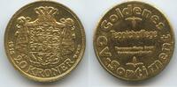 Deutschland Bundesrepublik Düsseldorf 20 Kroner 1915 Werbemedaille Wertmarke Medaille G13319 - Teppichpflege Thompson Werke GmbH. Goldenes GV-Sortiment -