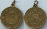 Vatikan Italien-Kirchenstaat Wallfahrtsmedaille Pilgermedaille vergoldet M1063 - Papst Leo XIII. 1878-1903 - Öffnung der Heiligen Pforte 1900 -