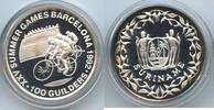 Suriname 100 Guilders G0435 - Olympia Barcelona Radfahrer Olympic Games 1992 Cycling -