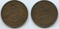 One Penny 1857 Australien New South Wales G11783 - Sydney Hanks & Compy. Tea mart - SEHR RAR Australia Sehr Schön +