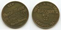 Vereinigten Staaten von Amerika Medaille Wertmarke Jeton Token M812 - Chicago Blackhawk A.S.I - Porto-Matic Air-Hydraulic Pump -