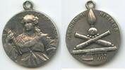 Italien Silber Wallfahrtsmedaille tragbar M3929 - Santa Barbara Schutzpatronin der Artillerie -