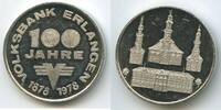 Deutschland Bundesrepublik Bayern Medaille GY1228 - 100 Jahre Volksbank Erlangen 1878-1978 -
