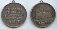 Deutsches Reich Weimar Silbermedaille Schützenmedaille GX065 - 19. Deutsches Bundesschiessen in Köln - German Shooting Medal -
