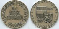 Österreich - 600 Jahre Tirol bei Österreich Silbermedaille Schützenmedaille A277 - 9. Österreichisches Bundesschießen in Innsbruck -